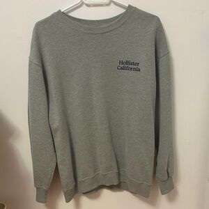 Hollister Heather Gray Crewneck Sweatshirt